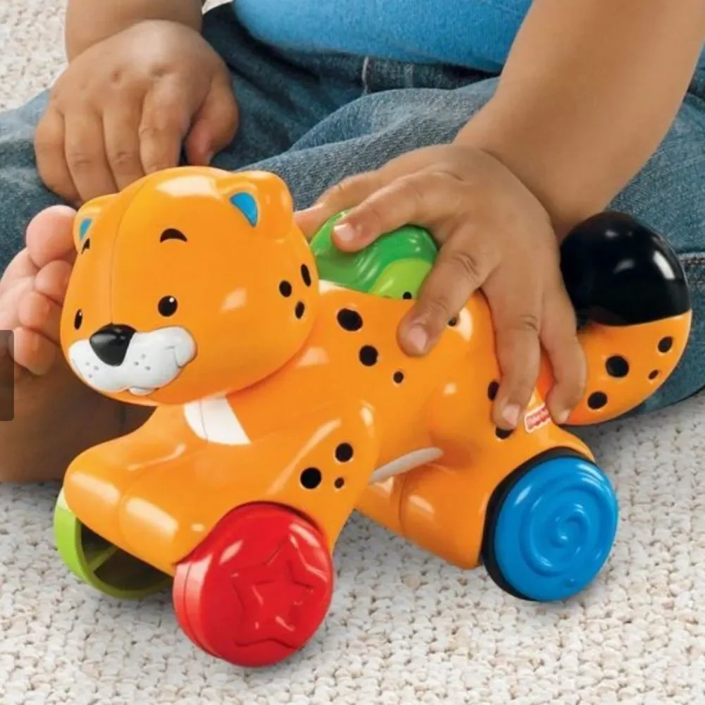 Rare! Fisher-Price Press and Go Cheetah Toy!